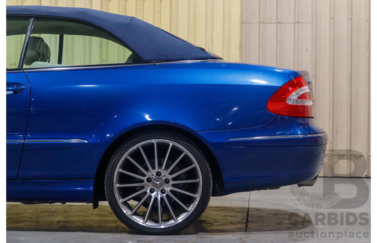 8/2003 Mercedes Benz CLK320 Elegance 2d Cabriolet Bright Blue Metallic V6 3.2L