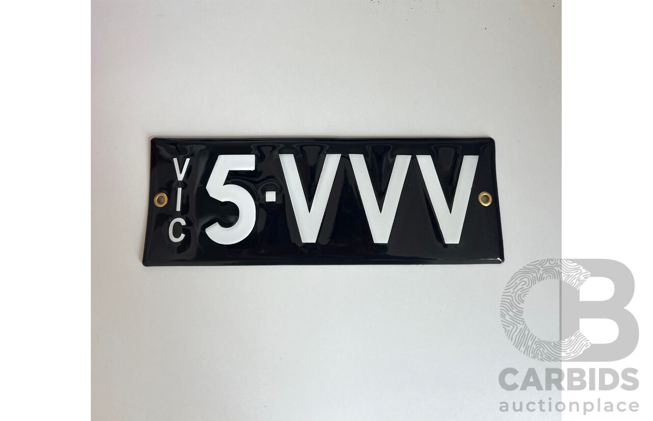 Victorian VIC Alpha Numeric Custom Number Plate 5.VVV