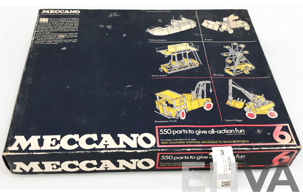 Vintage Meccano Construction Box - 550 Parts Set