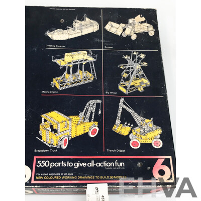 Vintage Meccano Construction Box - 550 Parts Set