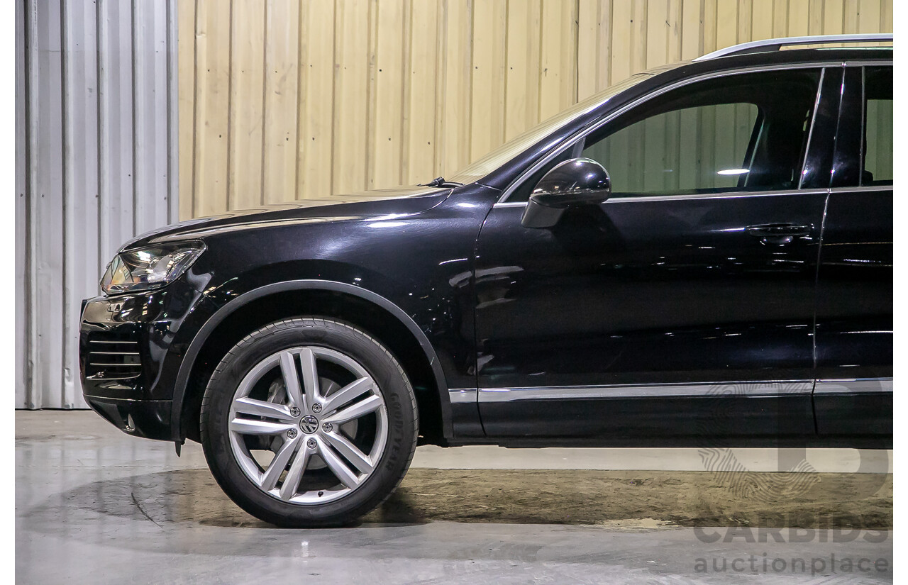 05/14 Volkswagen Touareg V6 TDI (AWD) 7P MY14 4d Wagon Metallic Black Turbo Diesel V6 3.0L