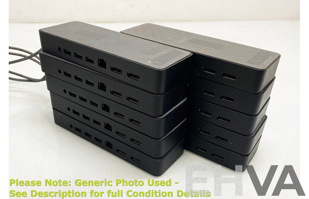 HP (HSA-B005D5) USB-C Universal Docking Stations - Lot of Ten