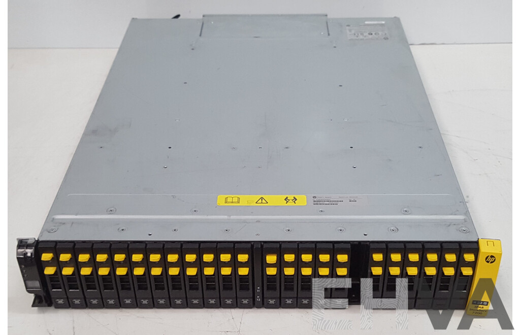 HP 3PAR StoreServ 7200 24-Bay 2RU Hard Drive Array w/ 20.4TB of Total Storage