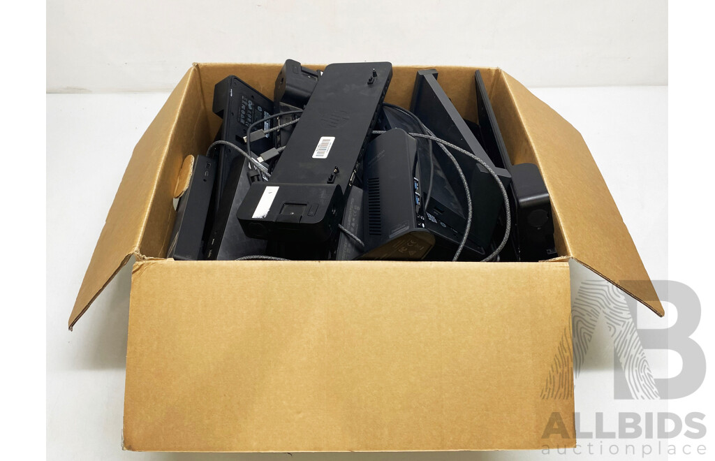 Assorted Lot of Docking Stations (HP/Microsoft)