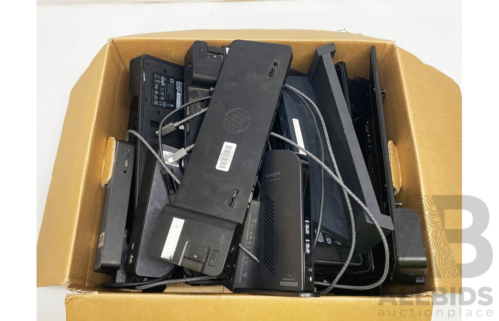 Assorted Lot of Docking Stations (HP/Microsoft)