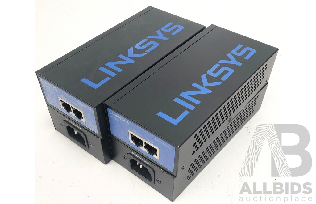 Linksys (LACPI30) PoE Injector - Lot of Four