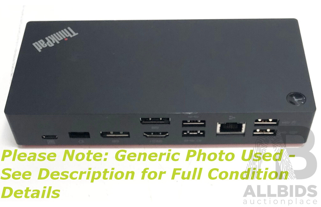 Lenovo (LDC-G2) ThinkPad USB-C Dock Gen2 w/ Power Supply