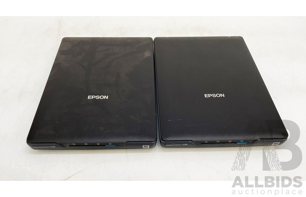 Epson (J371A) Perfection V39 Photo Scanner - Lot of Two