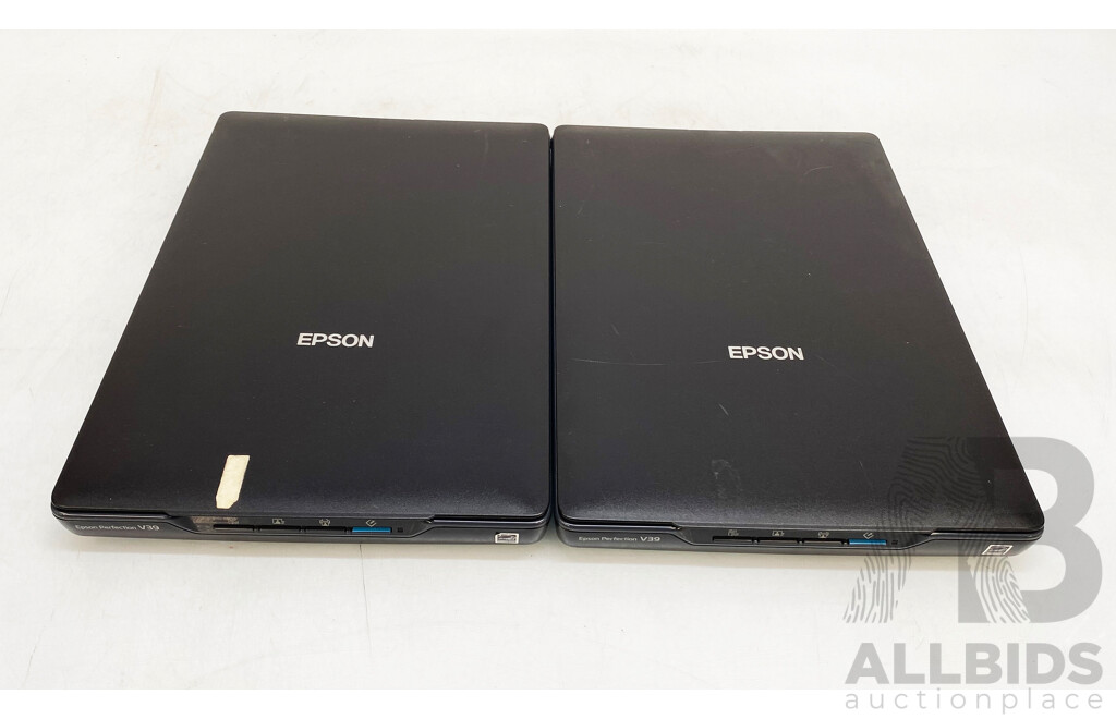 Epson (J371A) Perfection V39 Photo Scanner - Lot of Two