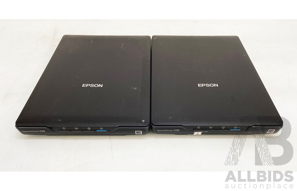 Epson (J371A) Perfection V39 Photo Scanner - Lot of Two