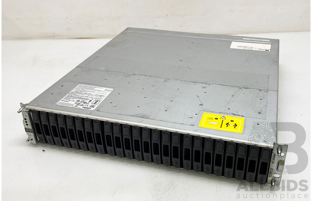NetApp (NAJ-1501) 24-Bay 2RU Hard Drive Array (21.6TB) W/ SAS Controller Modules