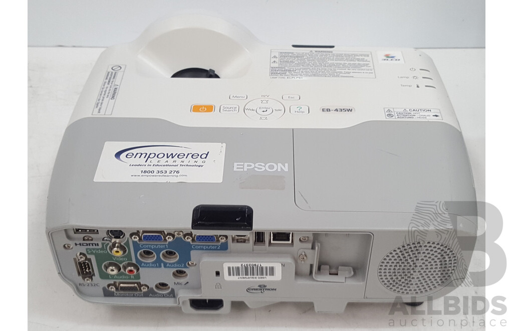 Epson (EB-435W) WXGA 3LCD Projector