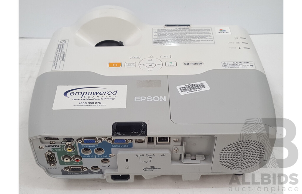 Epson (EB-435W) WXGA 3LCD Projector