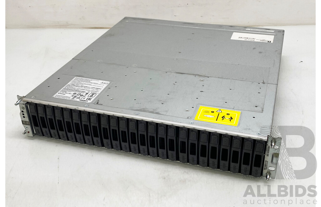NetApp (NAJ-1501) 24-Bay 2RU Hard Drive Array (21.6TB) W/ SAS Controller Modules