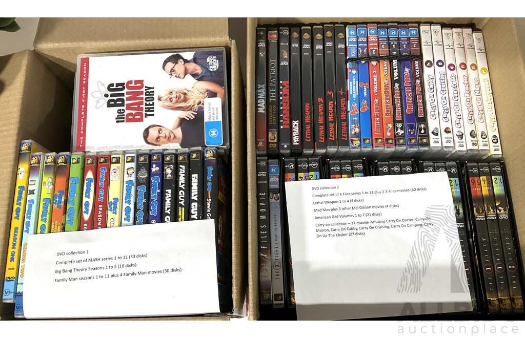 Large Collection of DVD Tv Show Box Sets