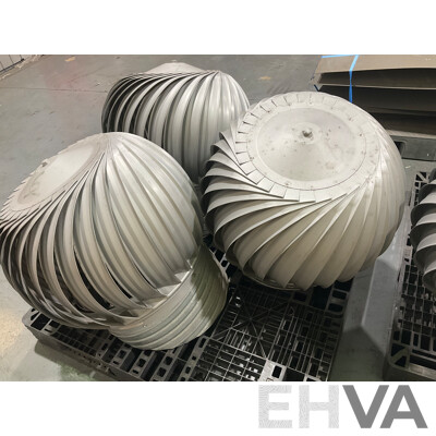 Industrial Whirly Birds (10x) & Base Plates (X8)