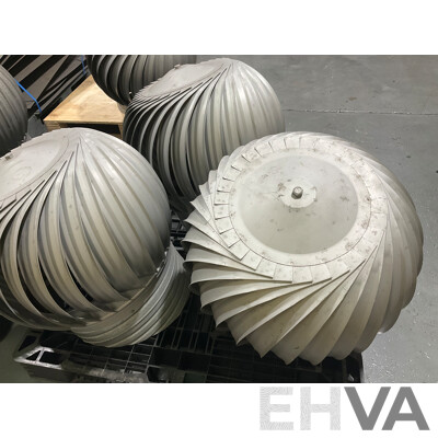 Industrial Whirly Birds (10x) & Base Plates (X8)