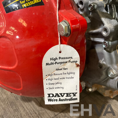HONDA GX270 Stationary Engine with DAVEY High Pressure Multi-Purpose Pump
