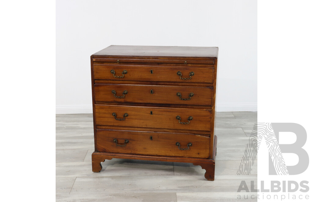 Antique Chest of Drawers with Brass Drawer Pulls