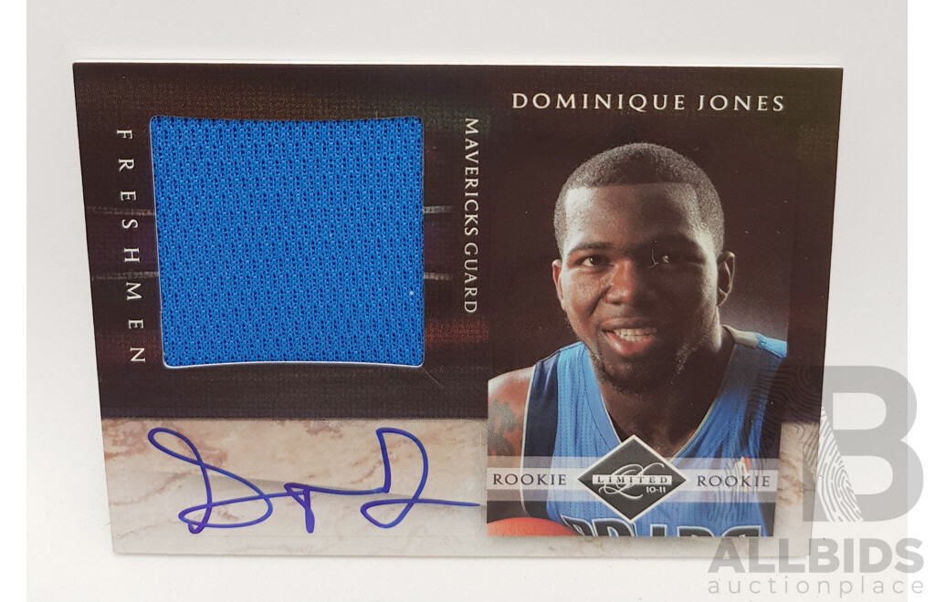 Signed Dominique Jones Collectable Basketball Card
