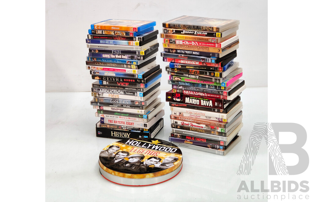 Lot of Assorted DVDs and Blu-Rays