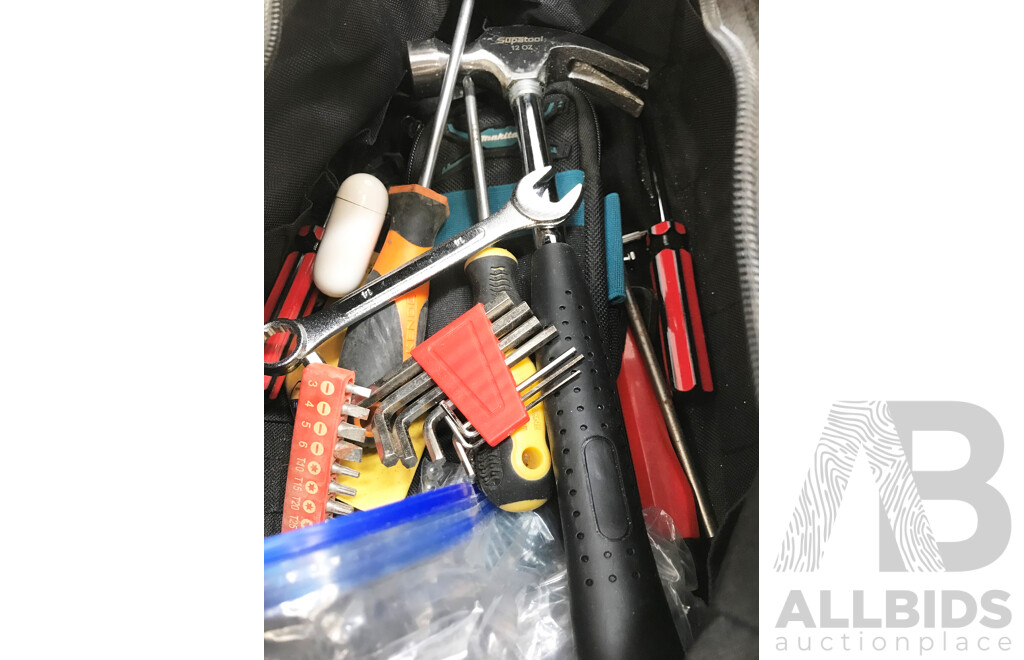 Supatool Tool Bag with Airpods and Assorted Tools