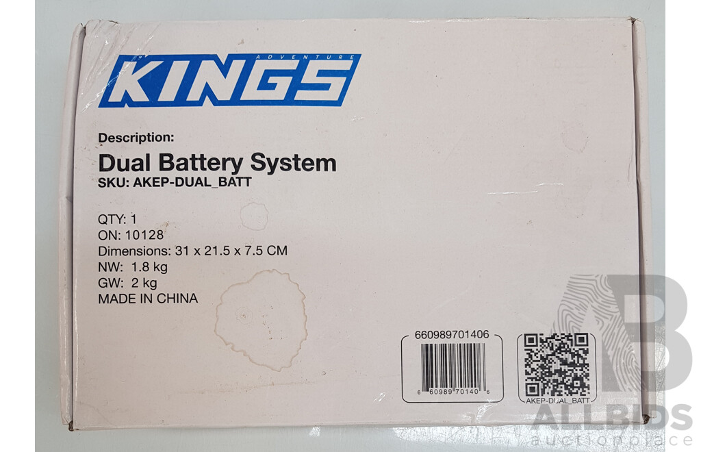 Adventure Kings Dual Battery System and 12V Accessory Panel - Lot of 2