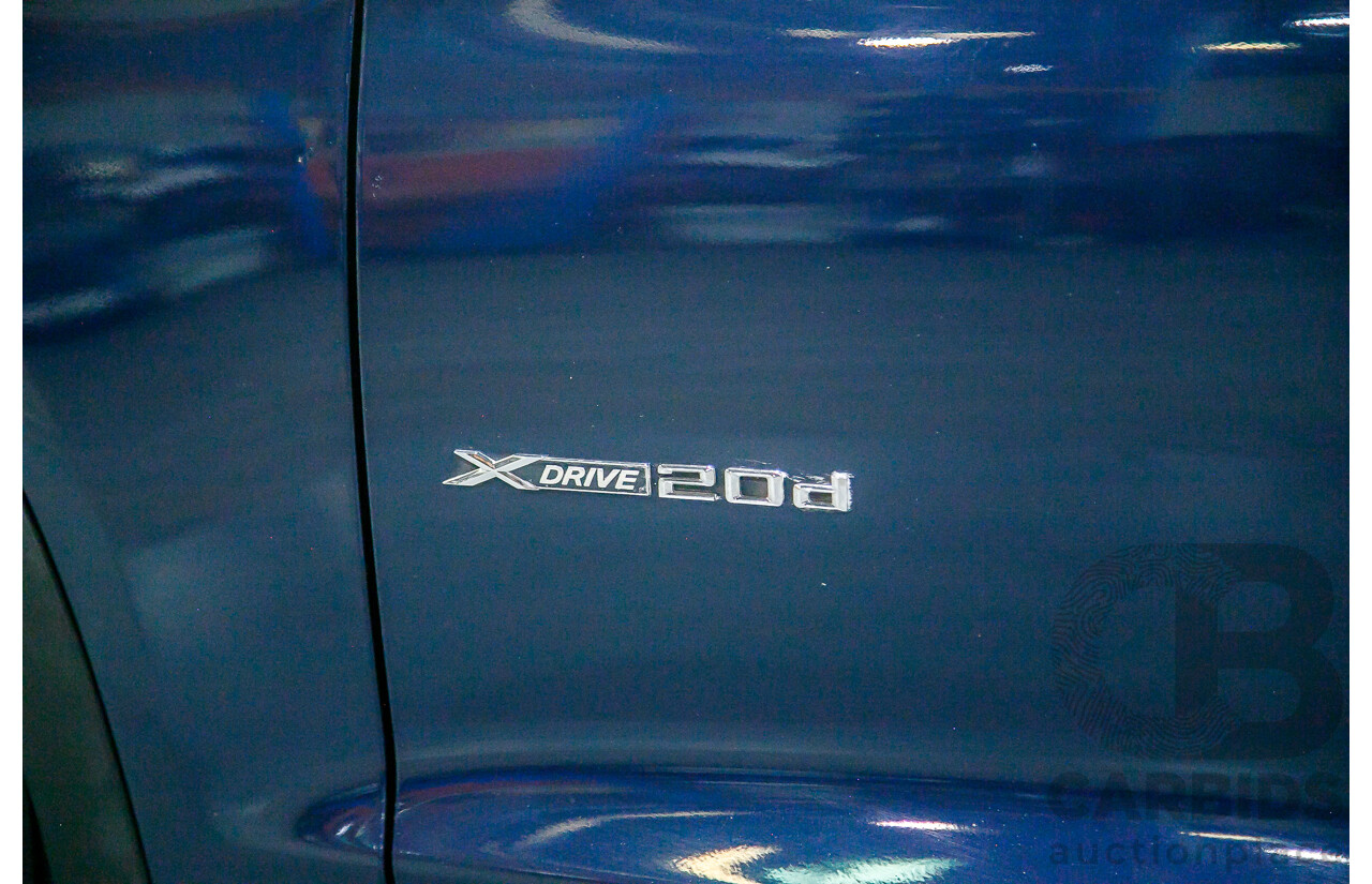 10/2012 BMW X3 X-drive 20d (4x4) F25 4d Wagon Metallic Blue Turbo Diesel 2.0L
