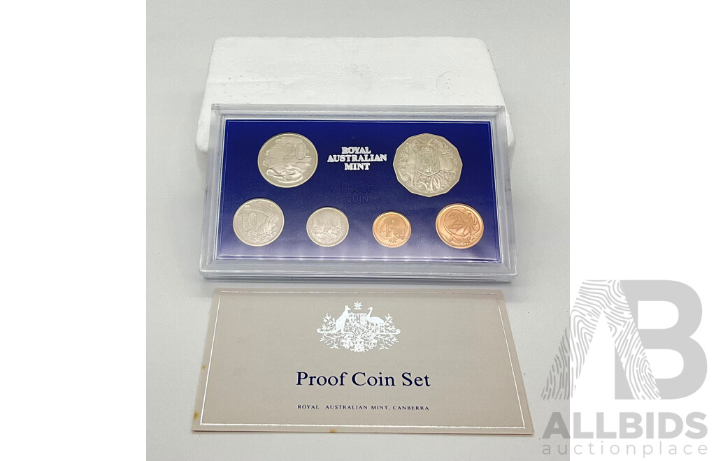 Australian RAM 1984 Proof Coin Set with Original Box and Certificate