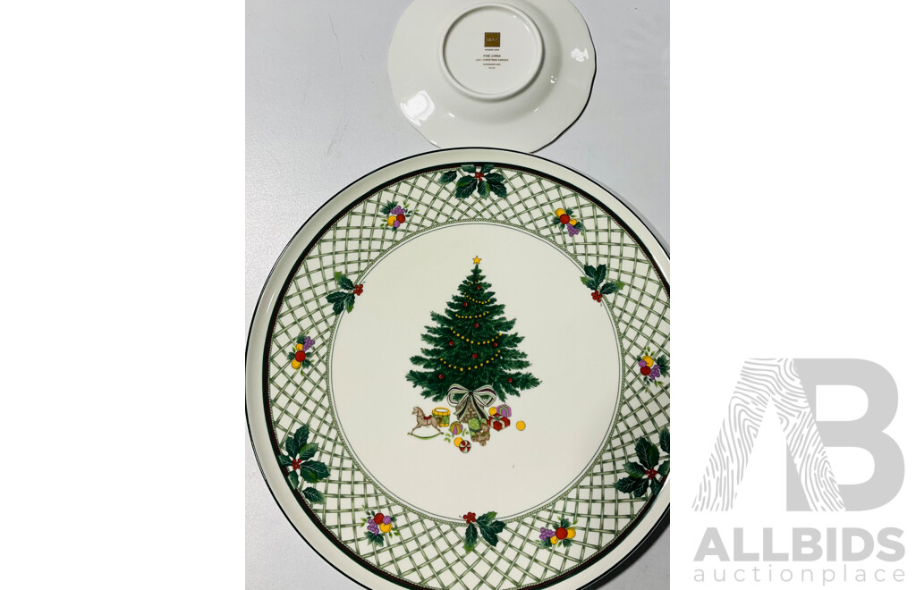 Quantity of Vintage and Other Decorative Serving Plates and Plates Including Mikasa, Villeroy & Boch and More
