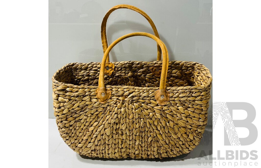 Handmade Woven Reed Bag