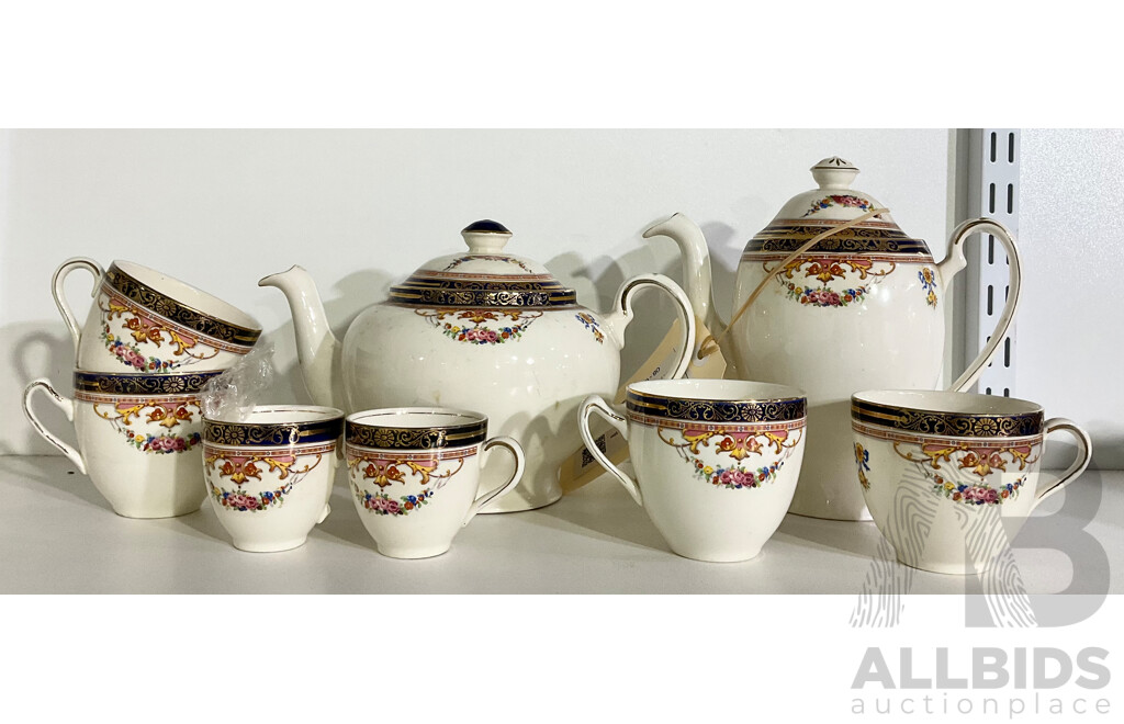 Vintage Alfred Meakin 'Bleu De Roi' Tea Sets