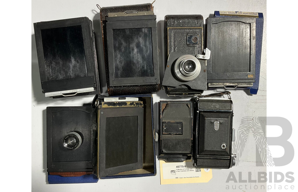 Collection of Vintage Zeiss Ikon Cameras and Others