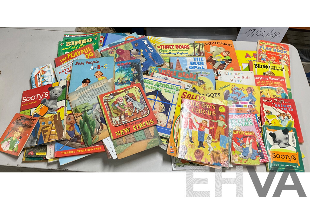 Collection of Mostly 1940's 50's 60's Childrens Books Including Enid Blyton's Animal Tales, Bimbo and the Bunnies, Panda in Toy Land and Much More