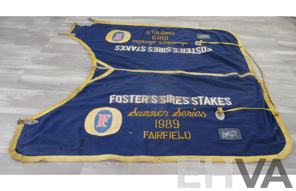 1989 Embroidered Foster's Fairfield Sires Stakes Summer Series Horse Coat