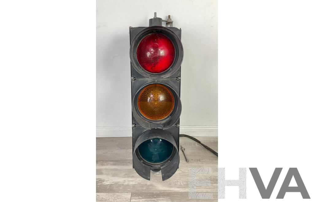 Vintage Aldridge Traffic Systems Traffic Signal Lights