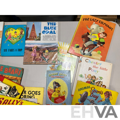 Collection of Mostly 1940's 50's 60's Childrens Books Including Enid Blyton's Animal Tales, Bimbo and the Bunnies, Panda in Toy Land and Much More