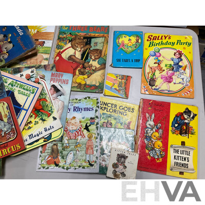 Collection of Mostly 1940's 50's 60's Childrens Books Including Enid Blyton's Animal Tales, Bimbo and the Bunnies, Panda in Toy Land and Much More