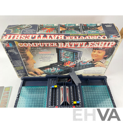 Vintage Milton Bradley Electronics Computer Battleship Game with Original Box