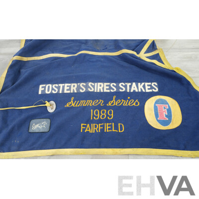 1989 Embroidered Foster's Fairfield Sires Stakes Summer Series Horse Coat