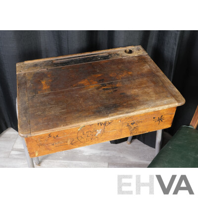 Vintage School Desk and Edwardian Chair