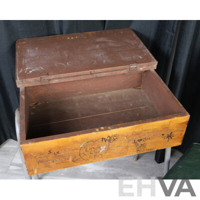 Vintage School Desk and Edwardian Chair