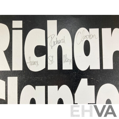 Richard Clapton 'The Definitive Anthology' 2000 Tour, Signed Cardboard Sign