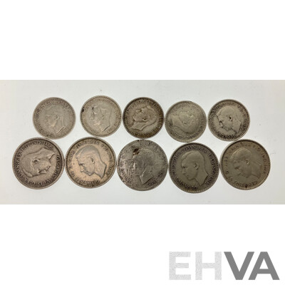 Australian 1940, 41, 42, 43, 44 Silver KGVI Sixpence and Threepence Including San Fransicao and Denver Mint .925