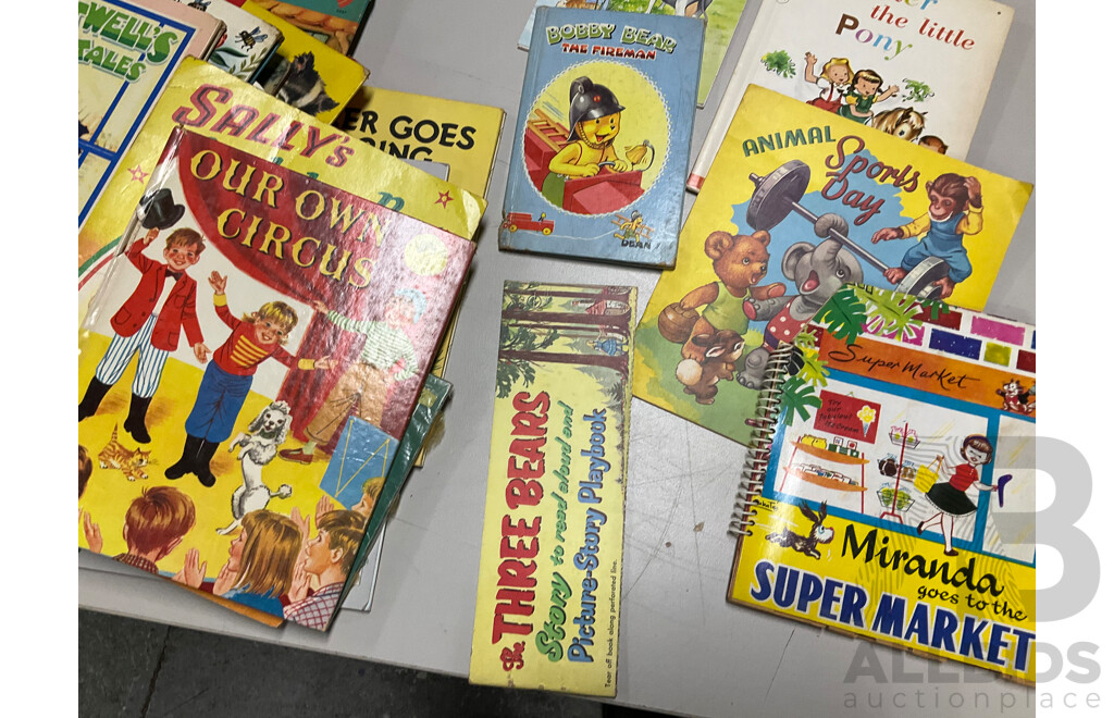 Collection of Mostly 1940's 50's 60's Childrens Books Including Enid Blyton's Animal Tales, Bimbo and the Bunnies, Panda in Toy Land and Much More