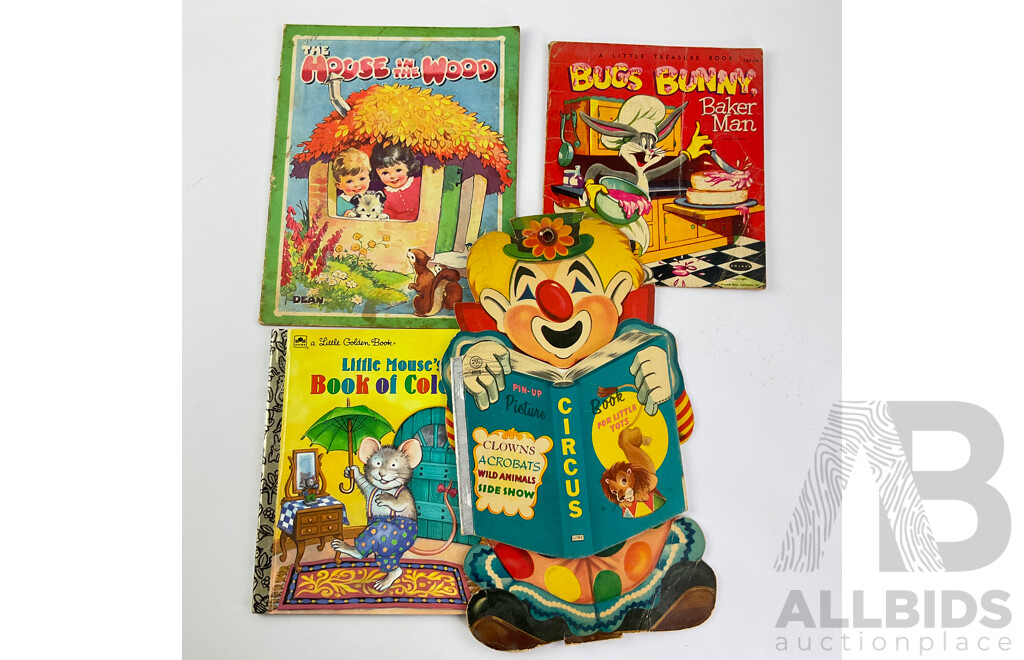 Vintage Collectable Books Including 1968 Batman Story Book Annual, Golden Books, Australian Children's Books, 'The Magic Boomerang' 'A Camping Holiday' 'The White Wallaby' and More