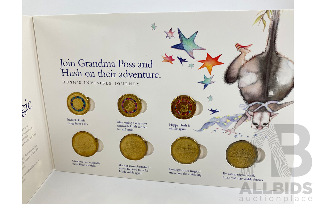 Australian RAM 2017 Commemorative One and Two Dollar Coin Set, Possum Magic with Limited Edition One Cent