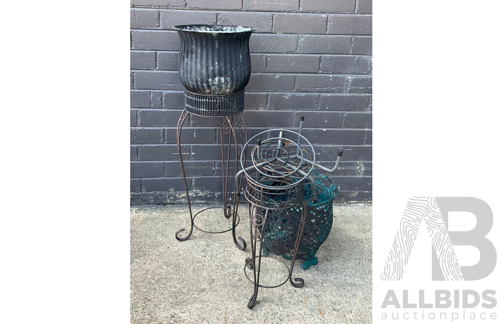 Collection of Metal Garden Stands