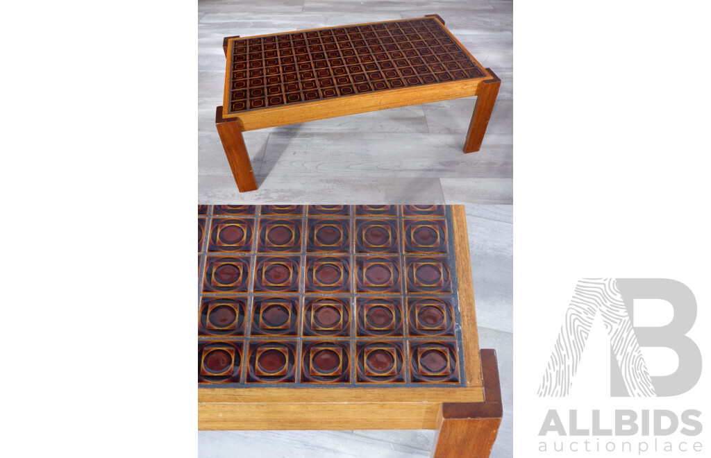 Retro Tile Top Coffee Table