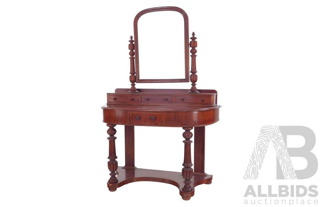 Late Victorian Mahogany Dressing Table Circa 1880